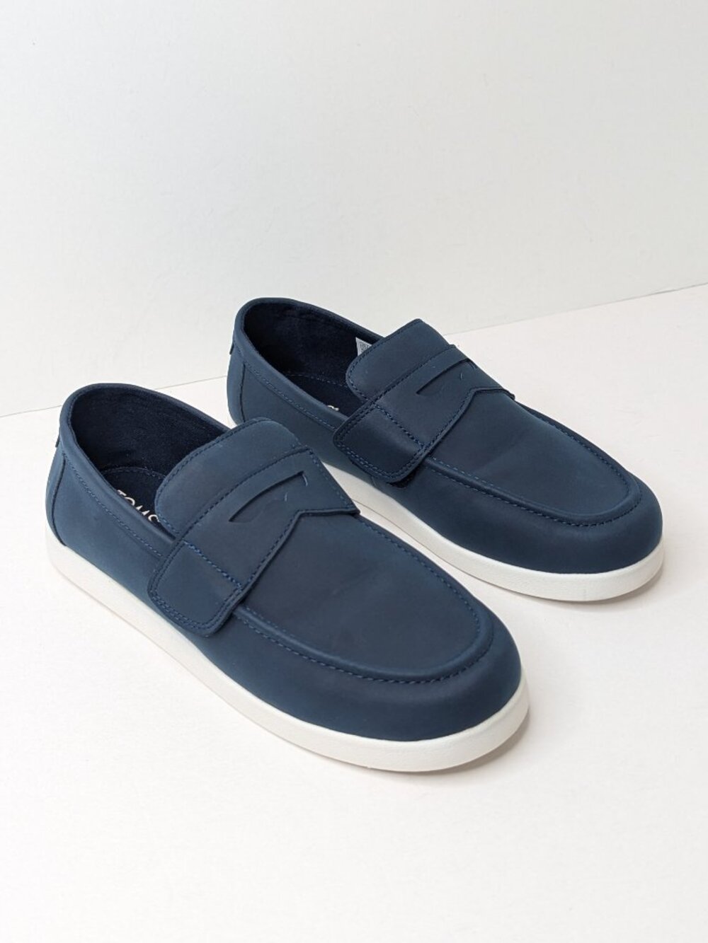 Toms Boys Oliver Slip-on Shoes Navy Big Kids 5.5